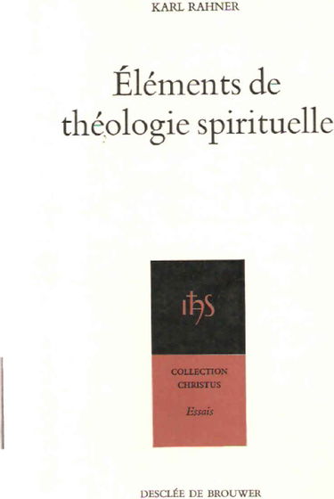 Eléments de théologie spirituelle