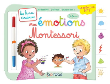 Couverture de Mes émotions Montessori : 3-6 ans par Virginie Chiodo