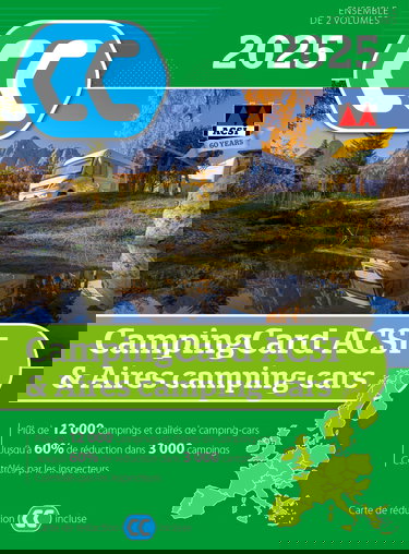 CampingCard ACSI & Aires camping-cars 2025: Ensemble de deux volumes
