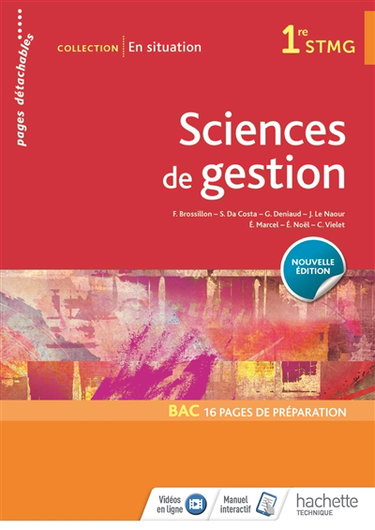 Couverture de Sciences de gestion 1re STMG