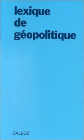 Lexique de géopolitique