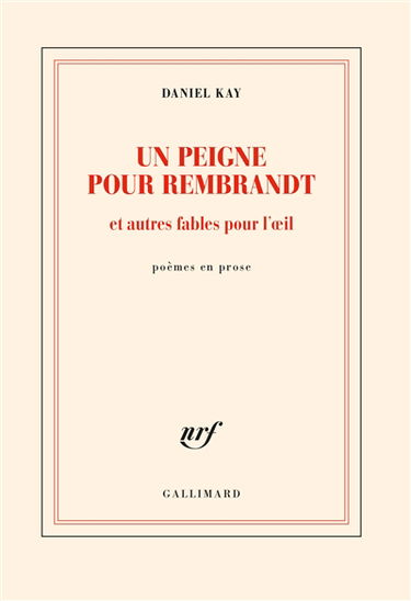 Un peigne pour Rembrandt : et autres fables pour l'oeil : poèmes en prose