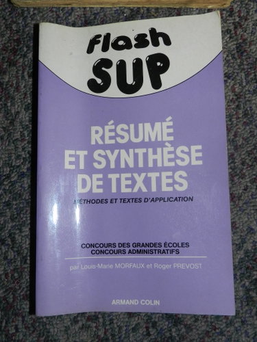 Couverture de flash sup - résumé et synthèse de textes