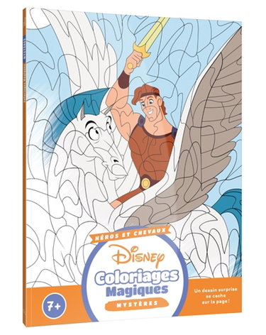 Couverture de DISNEY : Coloriages Magiques : Mystères (7+) - Héros et Chevaux