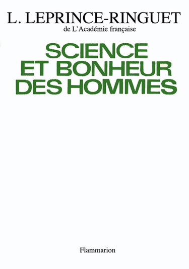 Couverture de Science et bonheur des hommes.