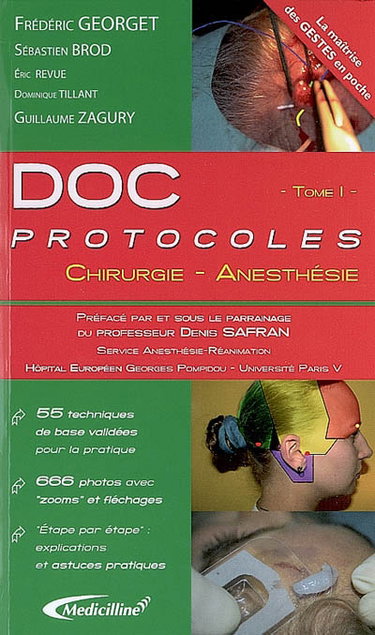 Couverture de Doc protocoles. Vol. 1. Chirurgie, anesthésie