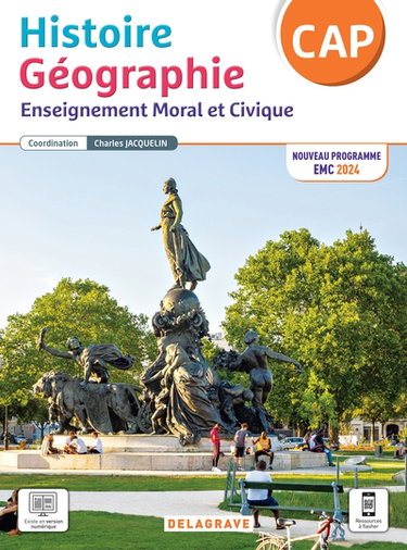 Couverture de Histoire géographie, enseignement moral et civique CAP : nouveau programme EMC 2024