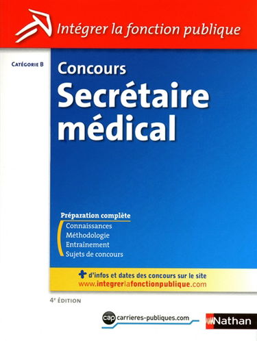 Concours secrétaire médical, catégorie B