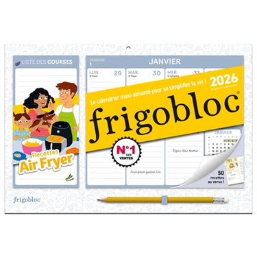 Couverture de Mini Frigobloc Hebdomadaire Air fryer 2026 (de janv. à déc. 2026) : Edition 2025 par Collectif