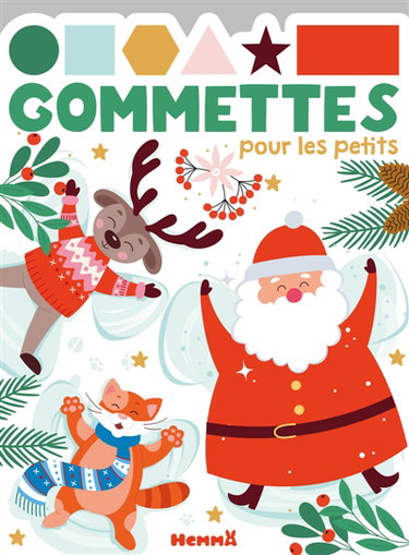 Gommettes pour les petits (Père Noël, renne, chat)