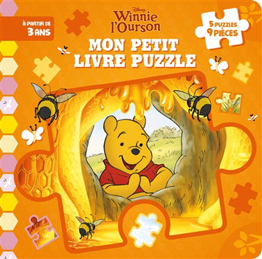 Couverture de Winnie l'ourson : mon petit livre puzzle