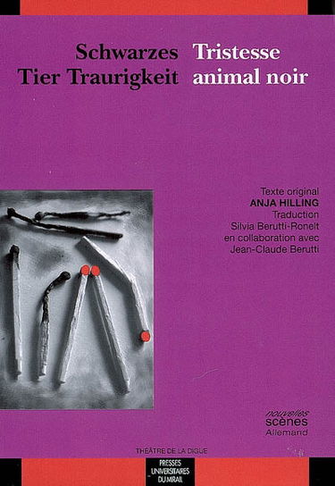 Schwarzes Tier Traurigkeit. Tristesse animal noir