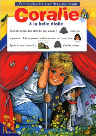 Couverture de Coralie à la belle étoile : j'apprends à lire avec des autocollants