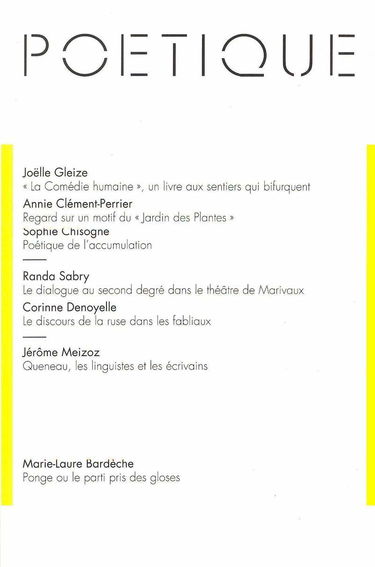 Poétique, numéro 115