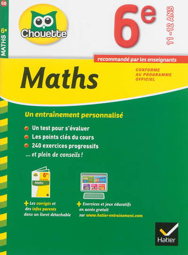 Maths 6e, 11-12 ans