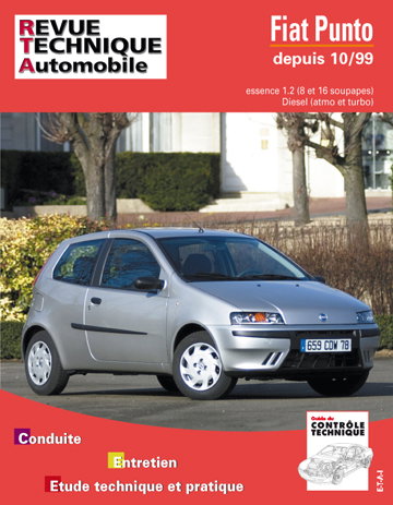Couverture de Revue technique automobile, n° 739.1. Fiat Punto essence et diesel depuis 10/99 par ETAI