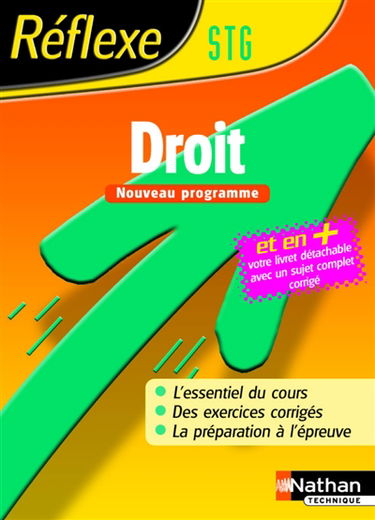 Droit STG : nouveau programme
