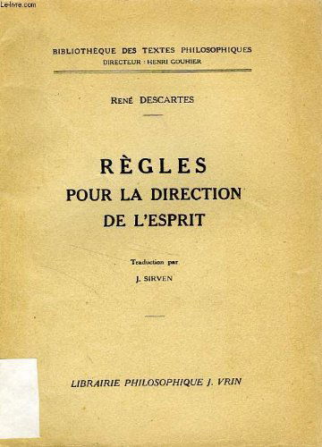 Règles pour la direction de l'esprit