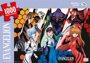 Couverture de Neon Genesis Evangelion / Puzzle 1000 pièces / Jeu de Patience et de Réflexion / 68x49 cm