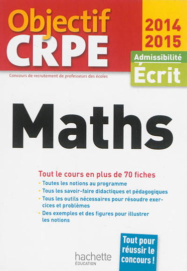 Maths : admissibilité, écrit 2014-2015 : tout le cours en plus de 70 fiches