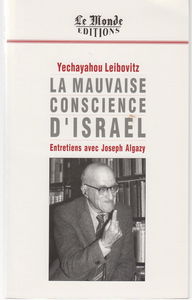 La Mauvaise conscience d'Israël : entretiens avec Joseph Algazy