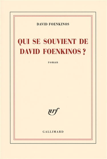 Qui se souvient de David Foenkinos ?