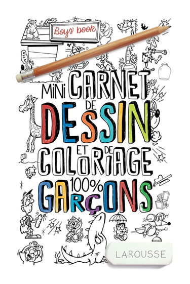 Mini-carnet de dessin et de coloriage 100 % garçons