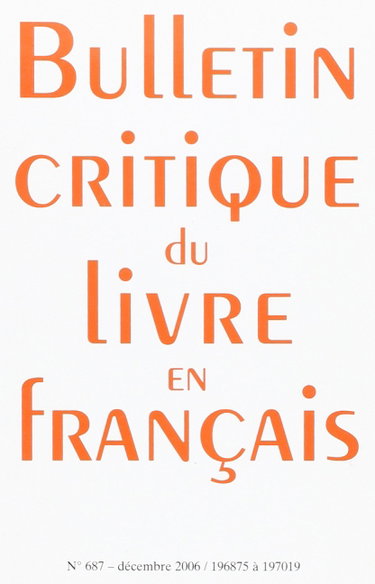 Couverture de Bclf n.687 (decembre 2006) par XXX
