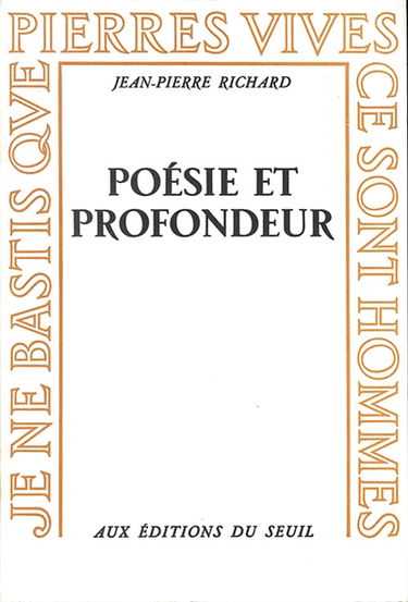 Poésie et profondeur