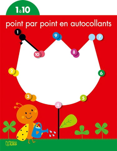 Point par point en autocollants : 1 à 10
