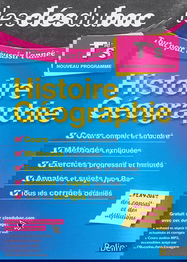 Histoire géographie terminale S : nouveau programme