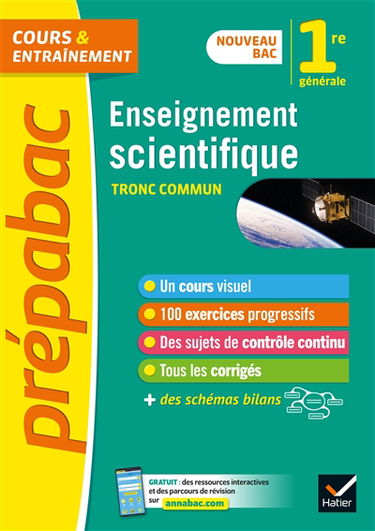 Enseignement scientifique 1re générale, tronc commun : nouveau bac