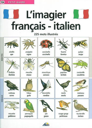 L'imagier français-italien : 225 mots illustrés