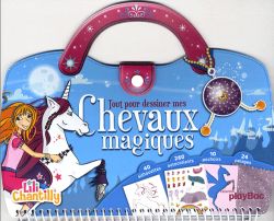 Couverture de Tout pour dessiner mes chevaux magiques