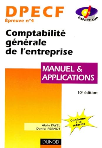 DPECF 4 - comptabilité générale de l'entreprise, 10e édition - manuel
