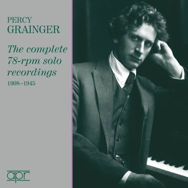 Couverture de Percy Grainger : Intégrale des Enregistrements Solo en 78 Tours