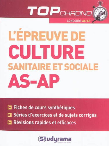 L'épreuve de culture sanitaire et sociale AS-AP