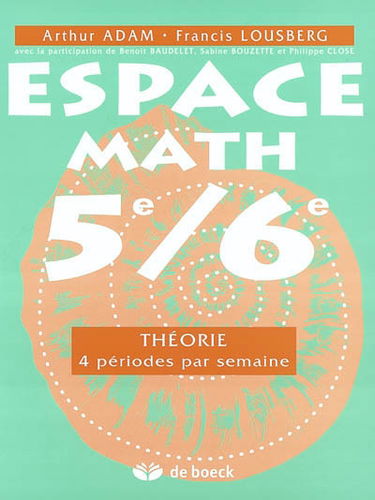 Espace math 5e-6e : théorie : 4 périodes par semaine