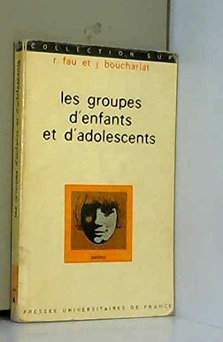 Couverture de Les groupes d'enfants et d'adolescents