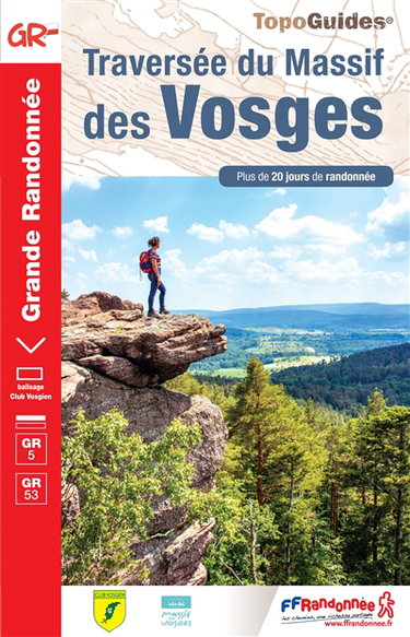 Couverture de Traversée du massif des Vosges : plus de 20 jours de randonnée par Collectif