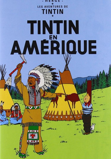 Couverture de Les Aventures Tintin en Amérique