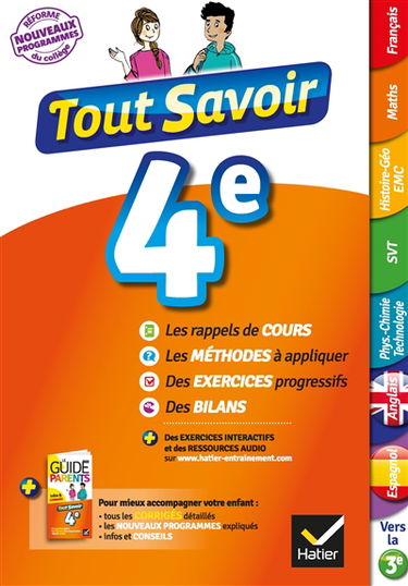 Tout savoir 4e
