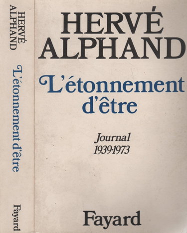 Couverture de L'Etonnement d'être : Journal 1939-1975