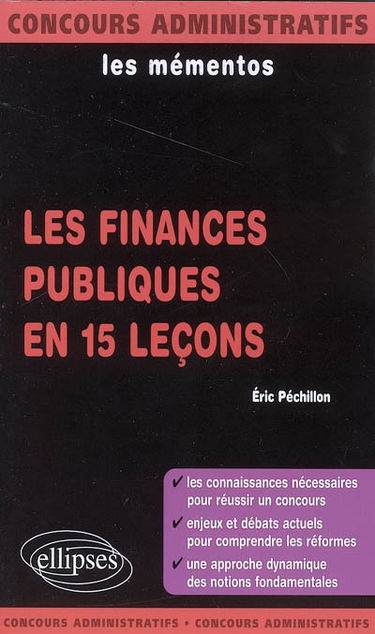Les finances publiques en 15 leçons
