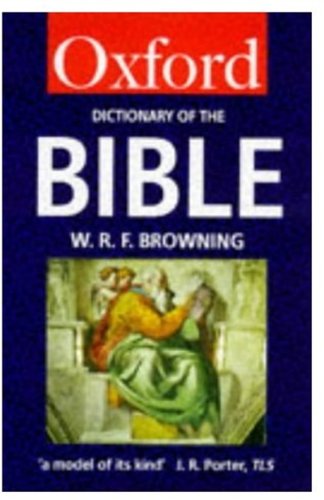 Couverture de A Dictionary of the Bible