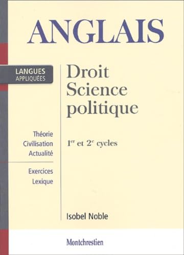 Anglais Applique. Droit, Science Politique 1er Et 2eme Cycles