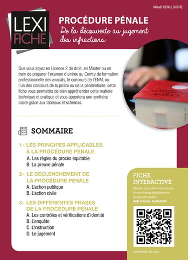 Procédure pénale : de la découverte au jugement des infractions