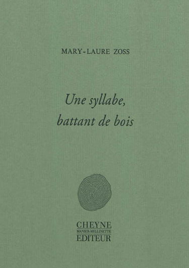 Une syllabe : battant de bois