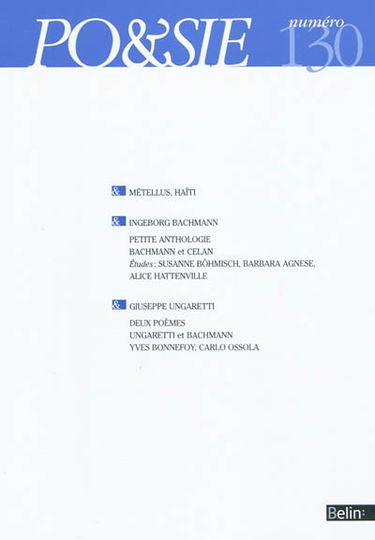 Poésie, n° 130