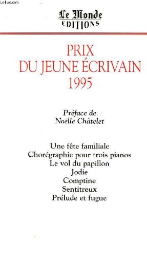 Prix du jeune écrivain 1995